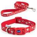 Fashion Collars & Leads | Red Reflective Stars