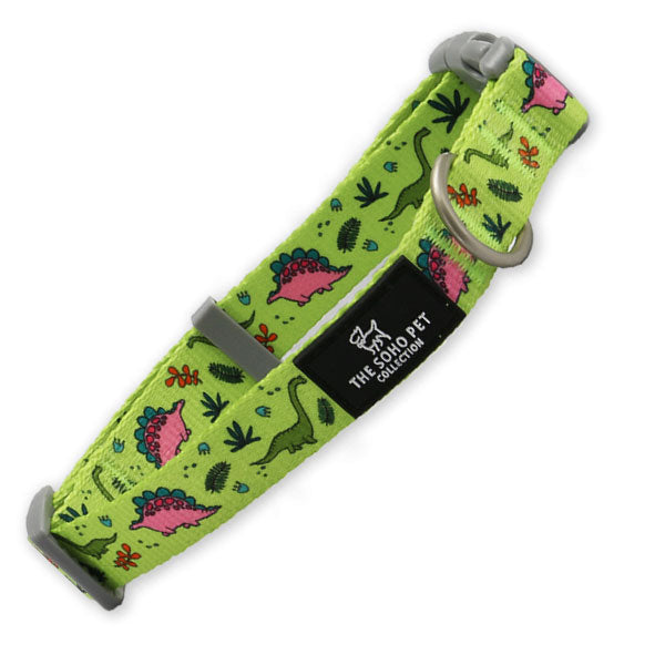 Dinosaur Dog Collars & Leads | 100% Recycled Fabric