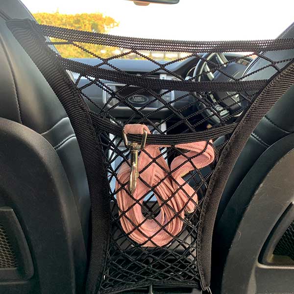 Elasticated Car Seat Barrier Net with Storage